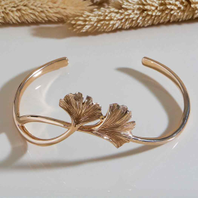 Bronze Ginkgo Bracelet