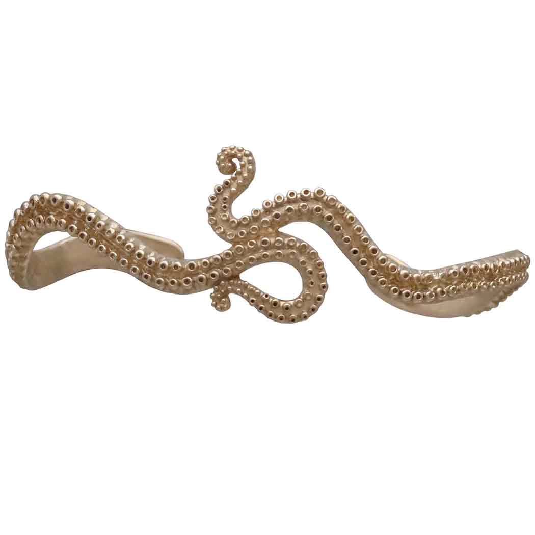 Bronze Octopus Tentacle Cuff Bracelet