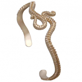 Bronze Octopus Tentacle Cuff Bracelet