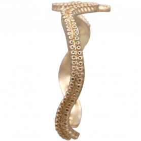 Bronze Octopus Tentacle Cuff Bracelet