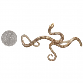 Bronze Textured Snake Bracelet