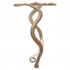 Bronze Textured Snake Bracelet