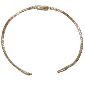 Bronze Textured Snake Bracelet