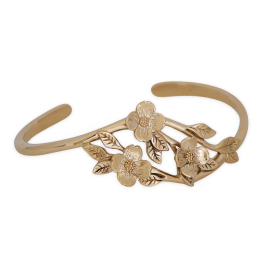 Bronze Dogwood Flower Bracelet