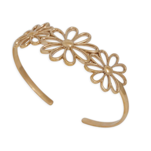 Bronze Openwork Daisy Chain Bracelet