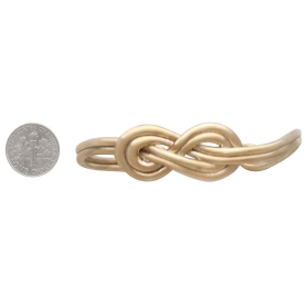 Bronze Figure 8 Knot Bracelet with Dime