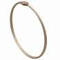 Bronze Ouroboros Bangle Bracelet Three Quarter View