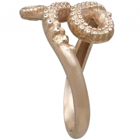 Bronze Octopus Tentacle Adjustable Ring