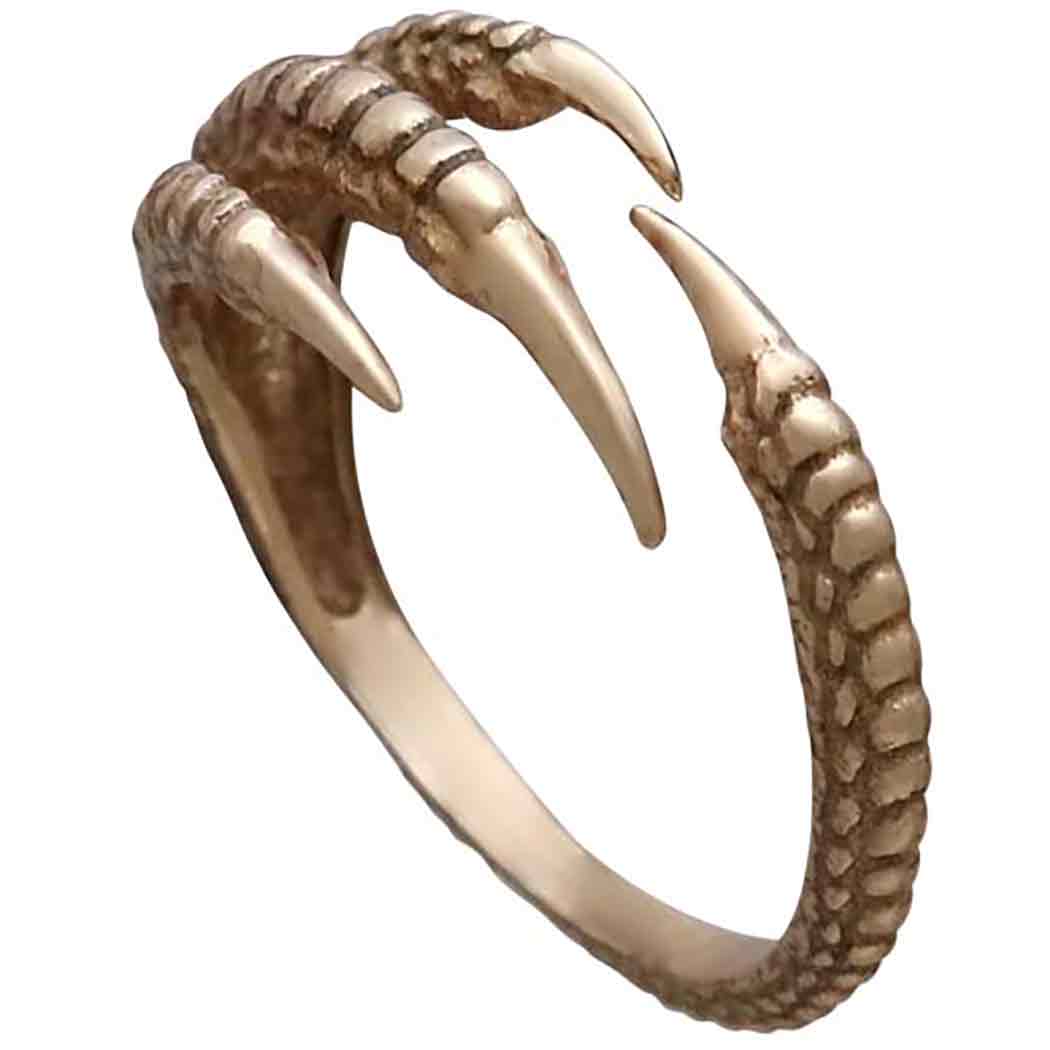 Bronze Adjustable Bird Claw Ring