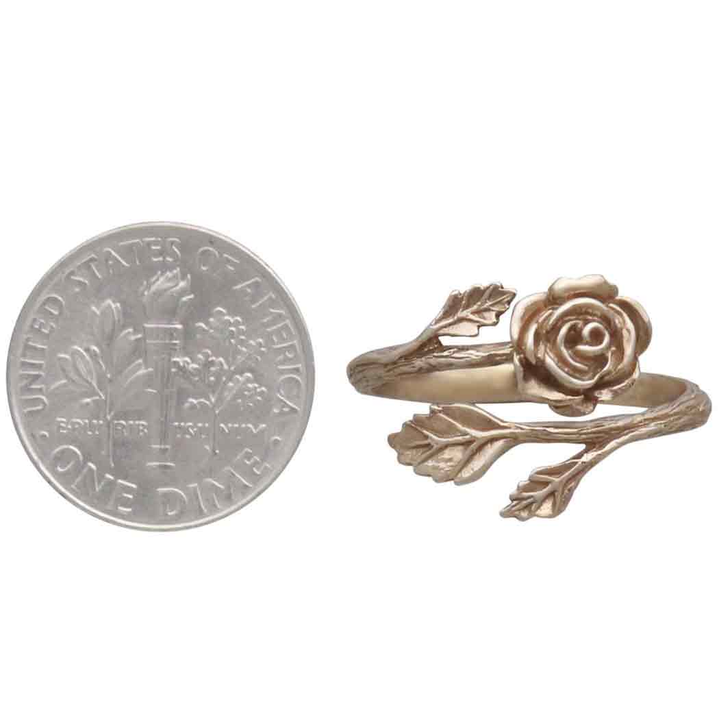 Bronze Adjustable Rose Ring