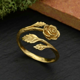 Bronze Adjustable Rose Ring
