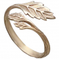 Bronze Adjustable Leaf Ring