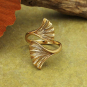 Bronze Adjustable Ginkgo Leaf Ring