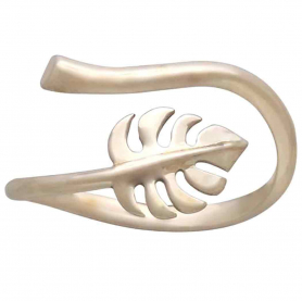Bronze Adjustable Monstera Leaf Ring
