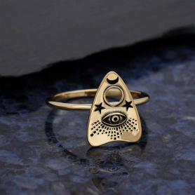 Bronze Ouija Planchette Ring