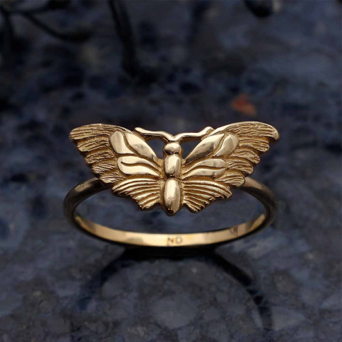 Bronze Moth Ring