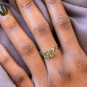 Bronze Moth Ring on hand