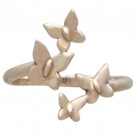 Bronze Adjustable Butterfly Cluster Ring