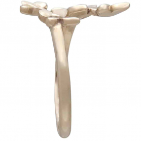 Bronze Adjustable Butterfly Cluster Ring