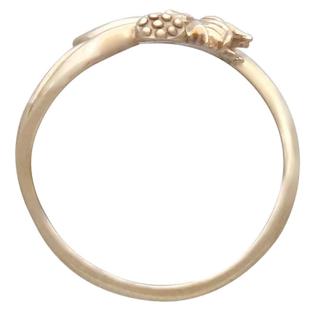 Bronze Adjustable Lotus Ring