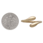 Bronze Adjustable Teardrop Ring with Dime