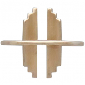Bronze Stepped Bar Adjustable Ring