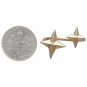 Bronze Adjustable North Star Ring dime view