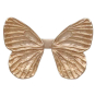 Bronze Adjustable Dimensional Butterfly Wings Ring Front View