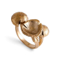 Bronze Adjustable 3D Mushroom Ring