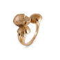 Bronze Adjustable 3D Mushroom Ring other angle