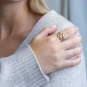 Bronze Adjustable Thistle Ring