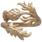 Bronze Adjustable Thistle Ring top view