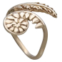 Bronze Adjustable Fern Ring