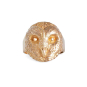 Bronze Barn Owl Ring