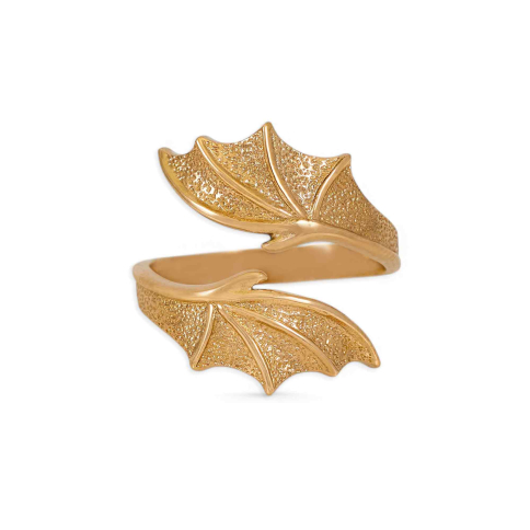 Nina Designs Bronze Adjustable Bypass Dragon Wing Ring
