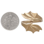 Bronze Adjustable Bypass Dragon Wing Ring with Dime