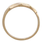 Bronze Adjustable Bypass Dragon Wing Ring Top View