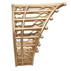 Bronze Adjustable Gothic Gate Ring Side View