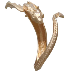 Bronze Adjustable Dragon Ring Side View