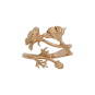 Bronze Adjustable Cosmo Ring - October Birth Flower