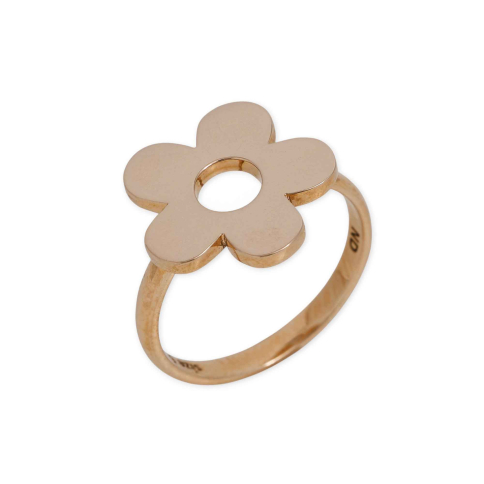 Nina Designs Bronze Flat Plate Daisy Ring
