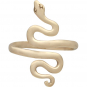 Adjustable Ring with Snake - Bronze