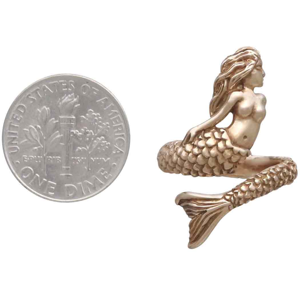 Bronze Adjustable Mermaid Ring