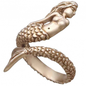 Bronze Adjustable Mermaid Ring