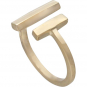 Adjustable Bar Ring - Bronze