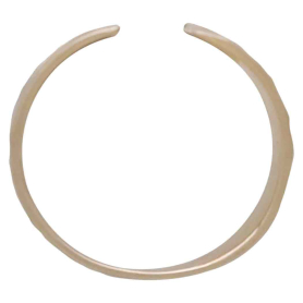 Bronze Adjustable Hammered Shield Ring Top View