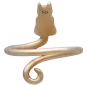 Bronze Adjustable Cat Ring back view