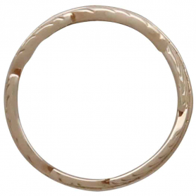 Bronze Adjustable Feather Ring