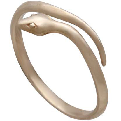 Bronze Simple Adjustable Snake Ring