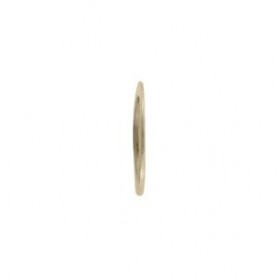 Bronze Half Hammered Circle Link 9mm side